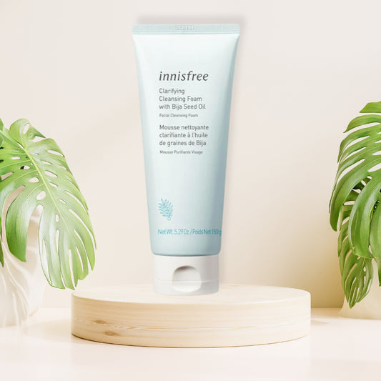 Mousse nettoyante clarifiante à l'huile de graines de Bija